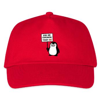 Humorvoller Postkartentyp mit Kakerlake - Kinder Basecap - Rot - Vorne