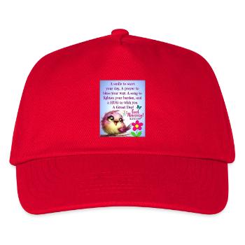 Morning Bird Joy - Kids’ Baseball Cap - red - Front