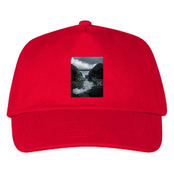 Stormy shot of the bridge that joins Porth island - Kids’ Baseball Cap - red - Front