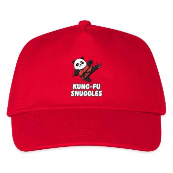 Kung Fu Panda Snuggles - Kids’ Baseball Cap - red - Front