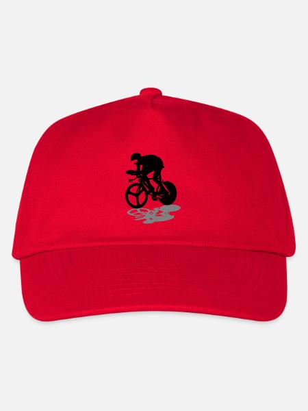 Rennrad - Kinder Basecap - Rot