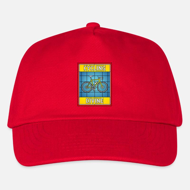 Cycling Divine Buntglas - Kinder Basecap - Rot