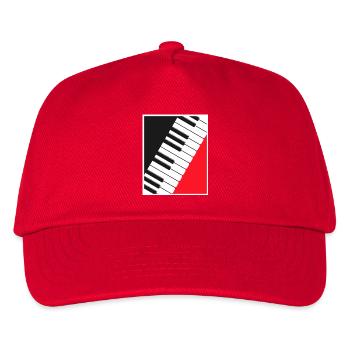 Art d’affiche clavier de piano - Casquette de baseball Enfant - rouge - Devant