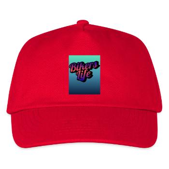 Biker Life Gradient - Kids’ Baseball Cap - red - Front