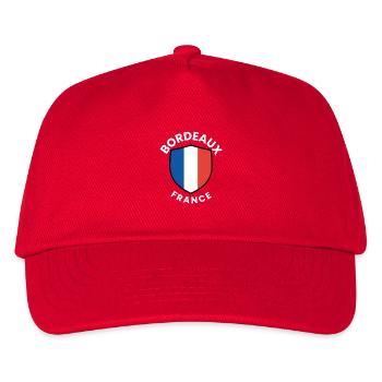 Bordeaux France Shield Design - Kids’ Baseball Cap - red - Front