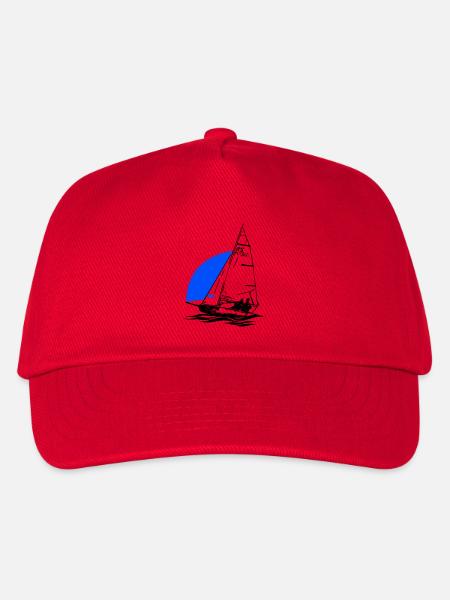 RS Feva XL Segelboot Jugend Segeln Jolle Regatta - Kinder Basecap - Rot
