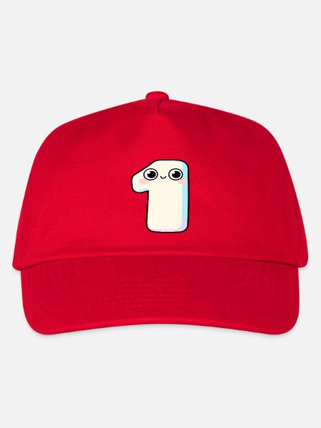 Nummer Eins Kawaii-Pastel - Kinder Basecap - Rot