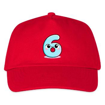 Sechs niedliche Torte - Kinder Basecap - Rot - Vorne
