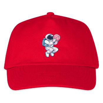 Astro Hoops: Lunar Dunk - Kids’ Baseball Cap - red - Front