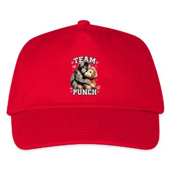 Lustiger süßer Baby-Affen-Team-Punch - Kinder Basecap - Rot - Vorne