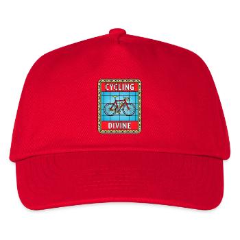 Cycling Stained Glass - Kids’ Baseball Cap - red - Front