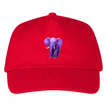éléphant violet - Casquette de baseball Enfant - rouge - Devant