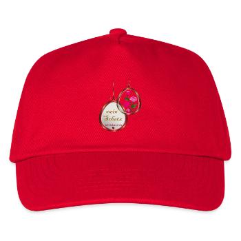 Halskette  - Kinder Basecap - Rot - Vorne