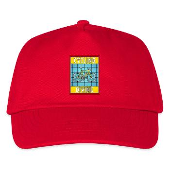 Cycling Divine Stained Glass - Kids’ Baseball Cap - red - Front