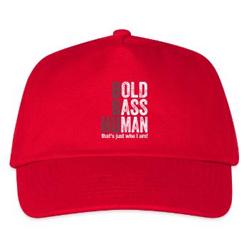 Vieux bassiste Bold - Casquette de baseball Enfant - rouge - Devant