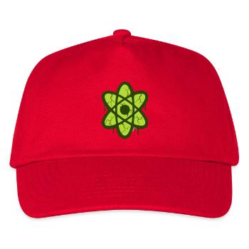 Atom Symbol Graffiti Logo - Kids’ Baseball Cap - red - Front