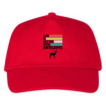 Antelope Humor Safari Africa - Kids’ Baseball Cap - red - Front