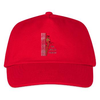OH,HELLO THERE Giraffe - Kids’ Baseball Cap - red - Front