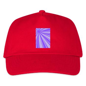 Violette Pulsationsgrafik - Kinder Basecap - Rot - Vorne