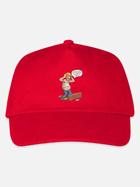 Humor-Builder: Der meckernde Profi - Kinder Basecap - Rot