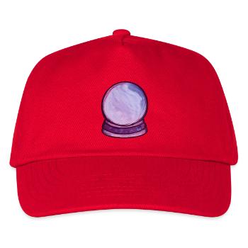 Violette Orb Aquarellkugel - Kinder Basecap - Rot - Vorne