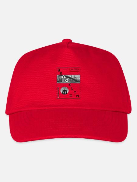 Brooklyn Limited Edition! Brooklyn Brücke Idee - Kinder Basecap - Rot