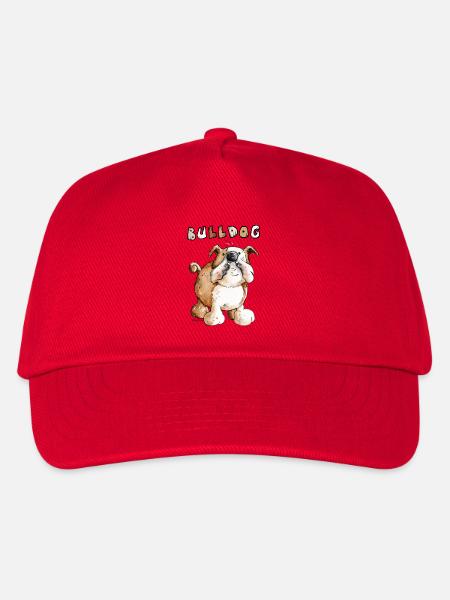 Süße Englische Bulldogge - Kinder Basecap - Rot