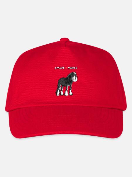 Da steht ein Shire Horse - Kinder Basecap - Rot