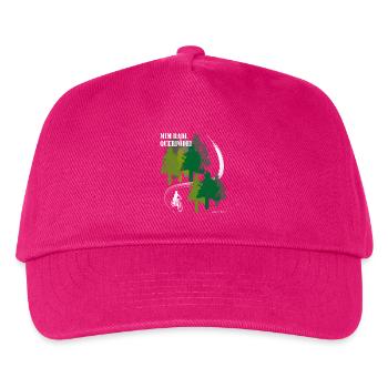 mim Radl querfödei - mit dem Rad quer Feld ein - Kids’ Baseball Cap - fuchsia - Front