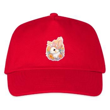 kleines Häschen - Kinder Basecap - Rot - Vorne