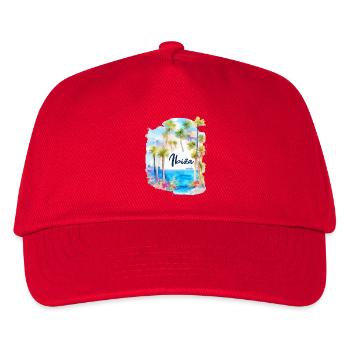 Ibiza - Kinder Basecap - Rot - Vorne