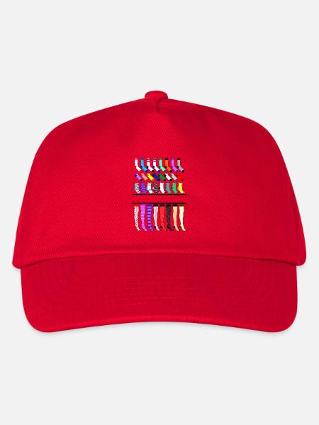 Socken, Strümpfe, Strumpfhosen Logo - Kinder Basecap - Rot