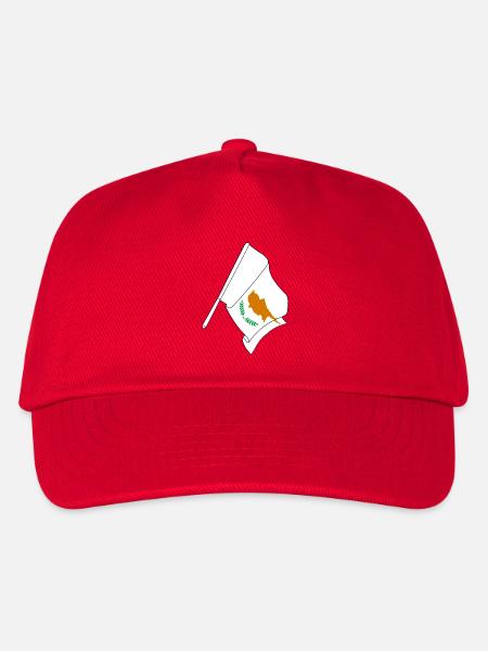 Flagge Zypern - Kinder Basecap - Rot