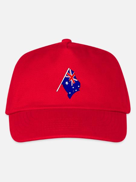 Flagge von Australien - Kinder Basecap - Rot