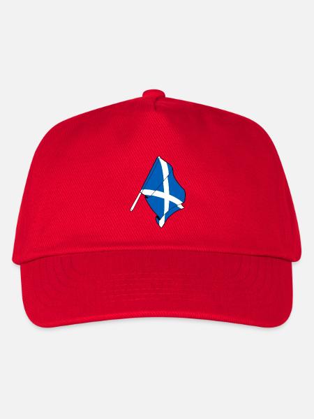 Flagge Schottland - Kinder Basecap - Rot