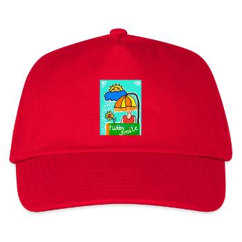 EG Frau I positive Sprüche I Muttertag I Urlaub - Kinder Basecap - Rot - Vorne