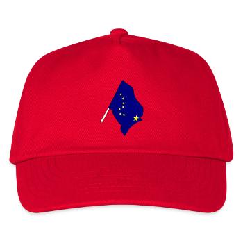 Flagge Alaska - Kinder Basecap - Rot - Vorne