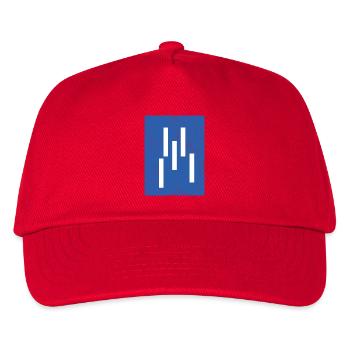 Composition abstraite de lignes verticales - Casquette de baseball Enfant - rouge - Devant