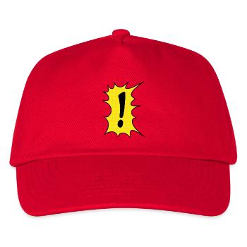 The exclamation mark in comic style - Kids’ Baseball Cap - red - Front