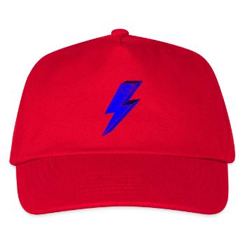 Conception d’éclairs bleus pour une 3D dynamique - Casquette de baseball Enfant - rouge - Devant