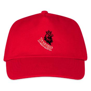Patriotic Curved Red Typography - Kids’ Baseball Cap - red - Front