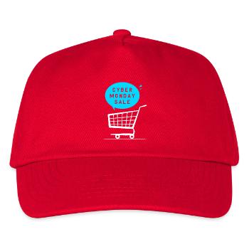 Cyber Monday Kaufrausch - Kinder Basecap - Rot - Vorne