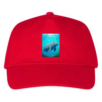 Sanfter Riese des ruhigen Wassers, Symbol des Friedens - Kinder Basecap - Rot - Vorne