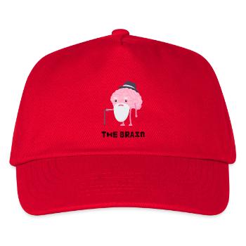 The Brain - Opa-Hirn mit Hut und Stock - Kinder Basecap - Rot - Vorne
