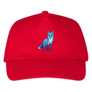 Renard polygone bleu - Casquette de baseball Enfant - rouge - Devant