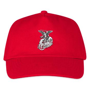 Heiliger Erzengel | Urban Engrave Skizzenstil - Kinder Basecap - Rot - Vorne
