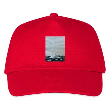 Origami ship on rough seas - Kids’ Baseball Cap - red - Front