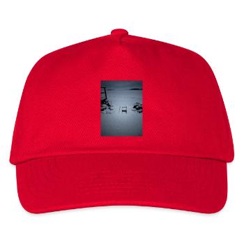 Snowy bridge winter moment - Kids’ Baseball Cap - red - Front