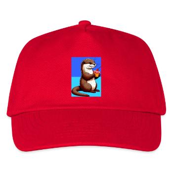 otter - Kids’ Baseball Cap - red - Front