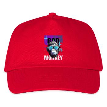 Bad Monkey Neon Sunglasses - Kids’ Baseball Cap - red - Front